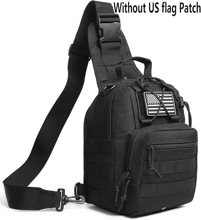 ATBP Small Tactical Sling Backpack Bag for Men Military Shoulder Bag Pack EDC Crossbody Bag for Hiking 7 Liters