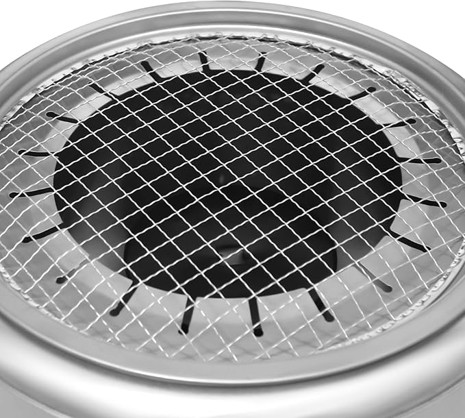 Portable Smokeless Barbecue Charcoal Barrel GrillStainless Steel Surround Charcoal Kebab Grill with 20 Skewers And Bbq 2-In-1 Design for PicnicsCampingTraveling Parties BeachesGardens and More