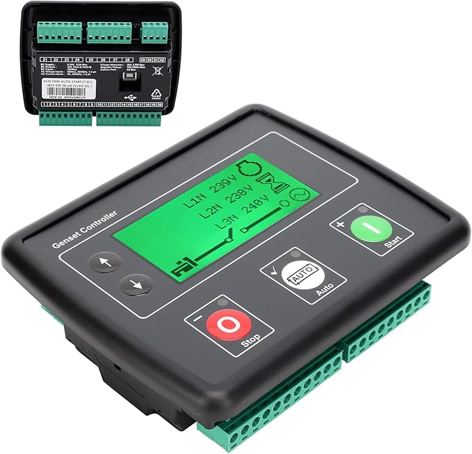 DSE4520 AMF Control Module Automatic Transfer Switch with LCD Display Generator Auto Start Controller Mains Failure Detection Self Starting Kit