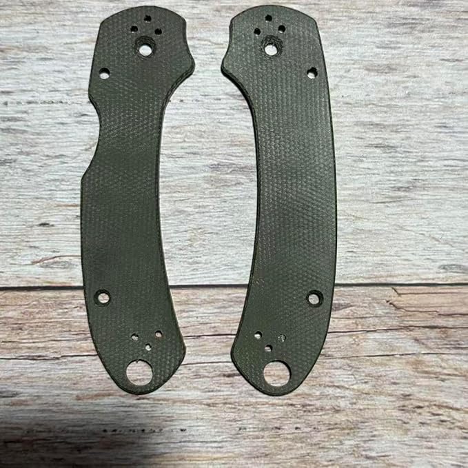1 Pair Custom Linen Micarta Scales Replacement Fits for C223 Para3(Green)