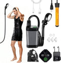 Camping Shower with Heater Portable – 6000mAh Rechargeable Hot Water Shower Pump with LED Display 3 Spray Modes for Outdoor Camping RV Pet Bath Car Wash Travel