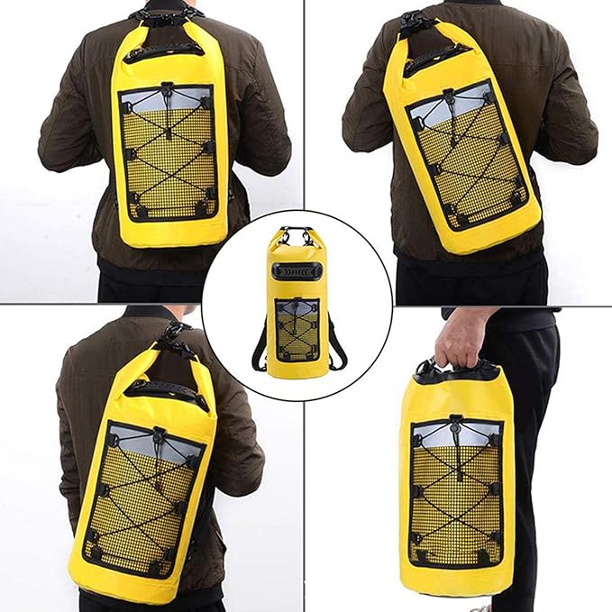 Waterproof Bucket Bag for Outdoor Surfing 500D PVC Meshes Ensuring Gear Dryness and Longevity During Outdoor Pursuits
