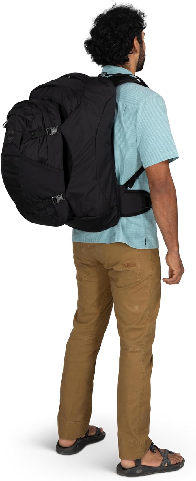 Osprey Farpoint 55L Men's Travel Backpack - Carry On Bag with Personal Item Sized Detachable Daypack Black