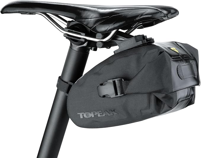 Topeak Wedge Dr Bag with Fixer (Black 9.1x4.3x5.1-Inch Large)