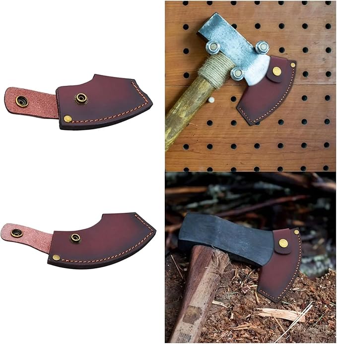 Hatchet Sheath 2pcs Blade Cover Sheath Head Holster Hatchet Protector Snap Protetive Case for(11cm)