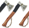 Hatchet Axe Handmade Carbon Steel Viking Axe Real Bearded Hatchet Blade Camping Hatchet Axe Bearded Axe with Wooden Handle Viking Throwing Axe Vikings Hatchet with SheathViking Gifts for Men