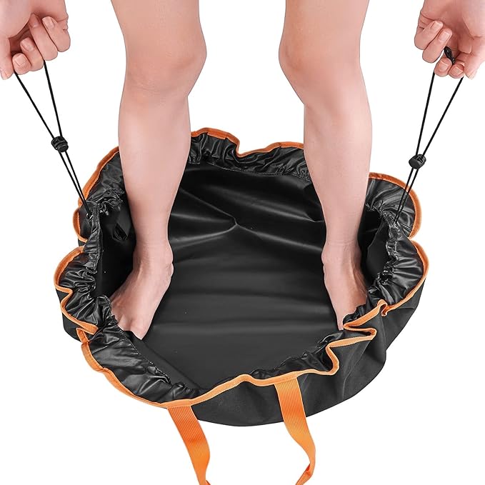 Wetsuit Changing Mat Waterproof Dry Bag with Drawstring Closure Change Mat for Swimming Boating