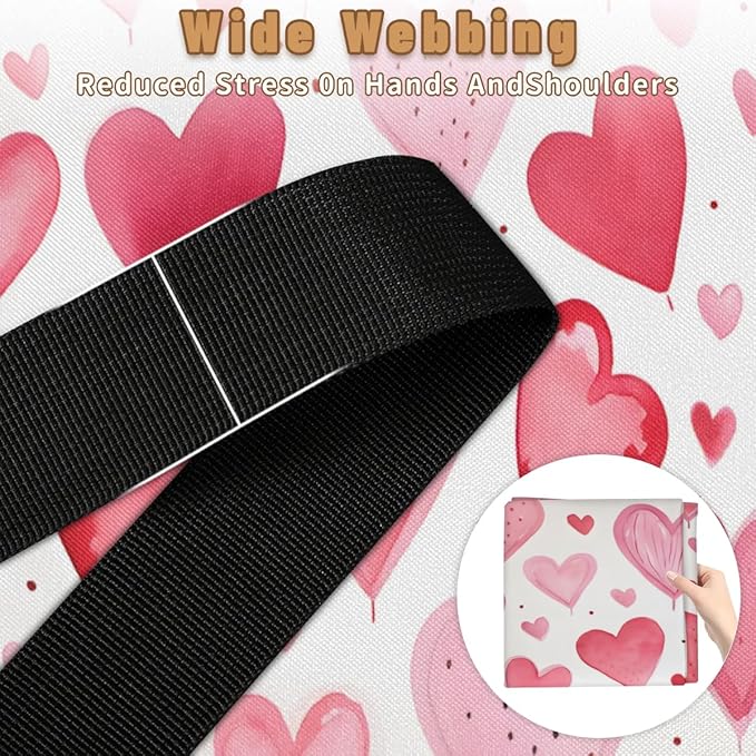 XL Large Clothes Storage with Lid Handle Valentine's Day Large Thick Clothes Blanket Storage Containers for Organizing Bedroom Closet Comforter