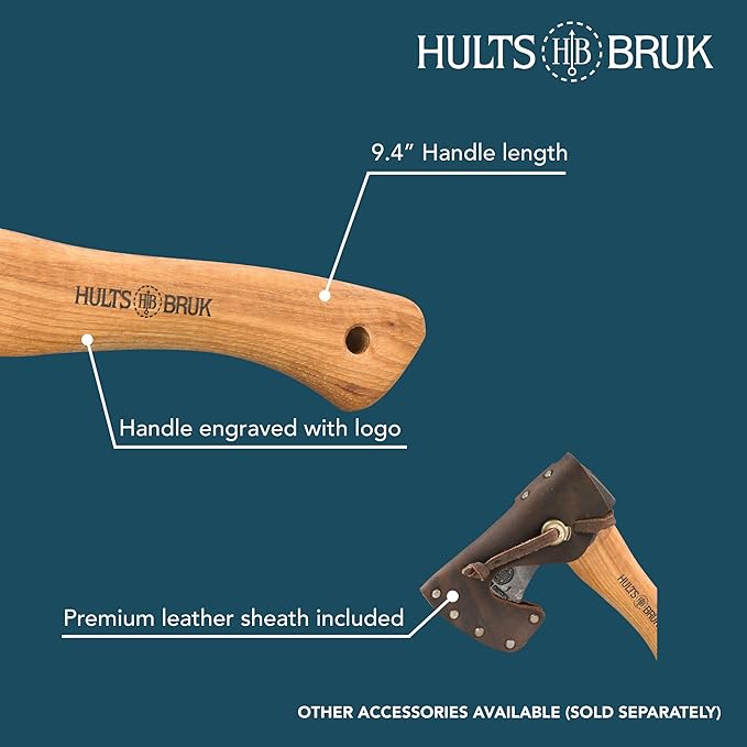 Hults Bruk 840762 Jonaker Hatchet - 1 lb Head 9.4 Handle