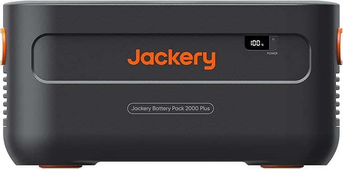 Jackery Expansion Battery Pack 2000 Plus 2042Wh LiFePO4 Battery Pack for Portable Power Station Explorer 2000 Plus Extra Expandable Battery for Outdoor RV Camping and Home Emergency (Renewed)