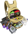Lightning X Stocked Modular Trauma &amp Bleeding First Aid Responder Medical Backpack + Kit (Tan w/Hydration Bladder)