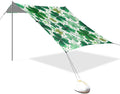 St Patrick's Day Clover Beach Tent Sun Shelter Set UPF50+ UV Protection 10.5 x 9.19 FT Camping Shade Canopy with Sandbags Sand Anchors Carrying Bag and Others