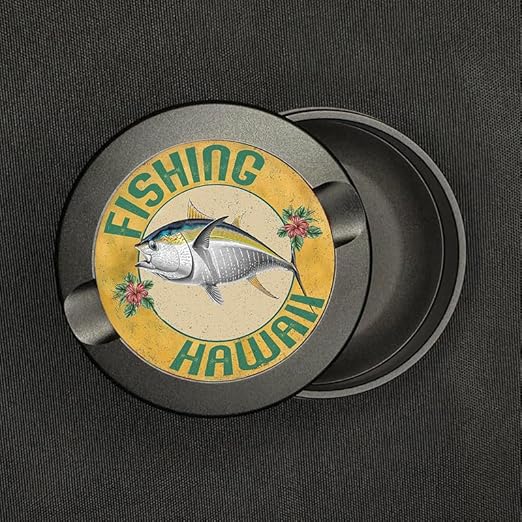 Metal Zyn Container - Metal Zyn Holder - Zyn Metal Can - Metal Container for Zyn Holder - Metal Zyn Pouch Cans - Smell Proof Container for Zyn - Metal Zyn Pouch - Yellow Fin Tuna Fishing Hawaii