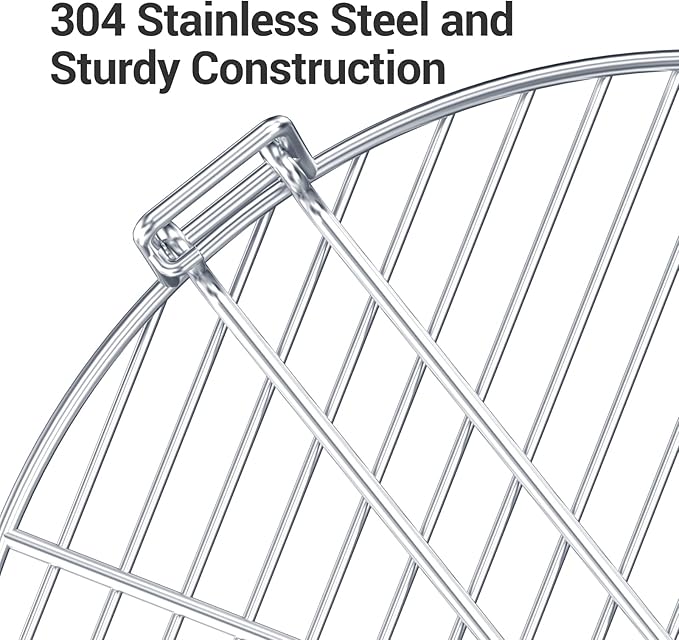 Rock&ampRocker Firepit Cooking Grate 19 Stainless Steel Grill Grate for Bonfire Smokeless Firepit for Outdoor BBQ Camping Fire Pit