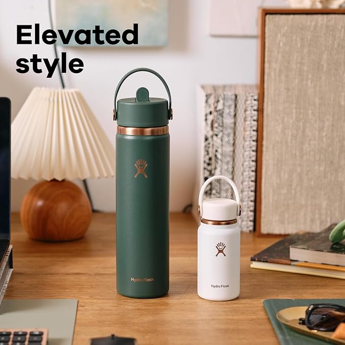 Hydro Flask Micro Bottle - Insulated Mini Leak Proof Flask for Purse or Pocket in 6.7 Oz Harbor Blue ARC