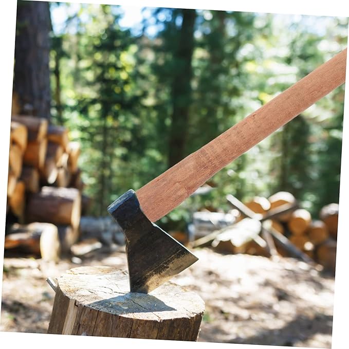 LALAFINA 2pcs Replacement Handle for Hatchet Square Anti-Skid Grip Easy to Install Durable Camp Axe Handle Shockproof and Sturdy