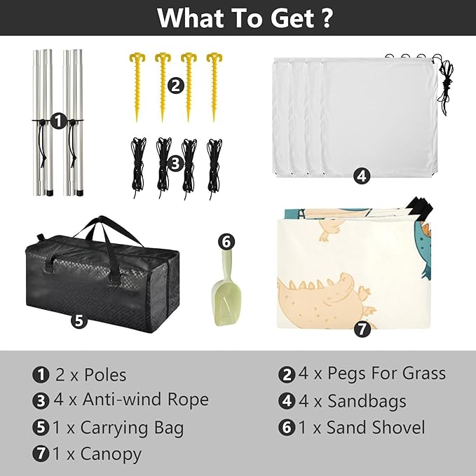Rock and Roll Rock and Roll Elements Stable Beach Tent UPF50 Lightweight Shade Sun Shelter with Sandbags and Shovel for Camping Fishing Backyard Fun