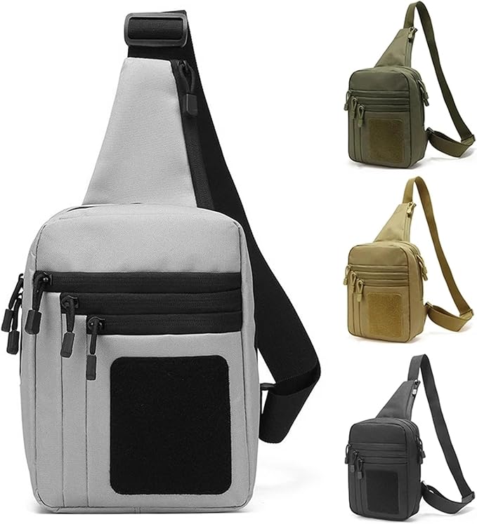 Tactical Concealed Crossbody Gun Bag Shoulder Chest Pack Outdoor Hiking Hunting Camping Chest Bag With Gun Holster