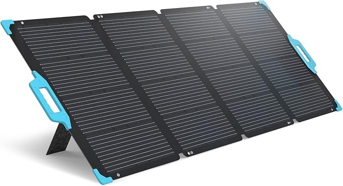 Renogy E.FLEX 220 Watt Waterproof Foldable Portable Solar Panel with Kickstand &amp Carry Handles for Road Trip Camping RV and Fishing