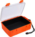 Dry Box for Boat Floating Waterproof Containers for Kayaking &amp Boating - Crushproof Waterproof Storage Case for Phones Drybox with Rope &amp Steel Hinges