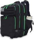 Lovelinks21 25L Tactical Military Backpack Small Travel Rucksack for Men and Women Assault Pack Bug Out Bag Molle Daypack Gym Backpack with Bottle Holder (Black Neon Green)