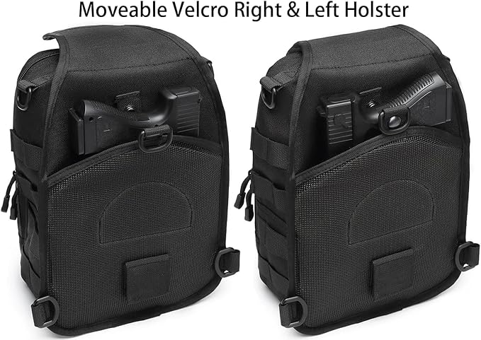 ATBP Small Tactical Sling Bag for Men with Holster Military EDC Shoulder Bag CCW Crossbody Bag 7 Liters