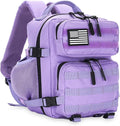 9L Mini Tactical Backpack for Men and Women Tactical Backpack Small for Hiking Small Tactical Bag（Light Purple）