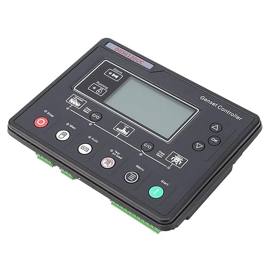 Oumefar Genset Controller Module DGS6120UC LCD Display Generator Automatic Controller Generator Set Parameters Monitoring Control Panel Automatic Engine Control Module for HGM6120UC
