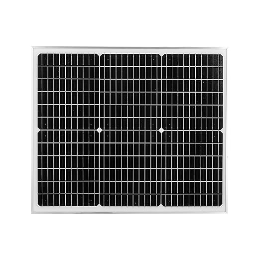 VEVOR 50W 12V Solar Battery Charger Maintainer Mono Solar Panel Trickle Battery Charger with Upgraded MPPT Controller IP65 Waterproof for Car Boat RV Trailer Flat Rooftop (Bracket Not Included)