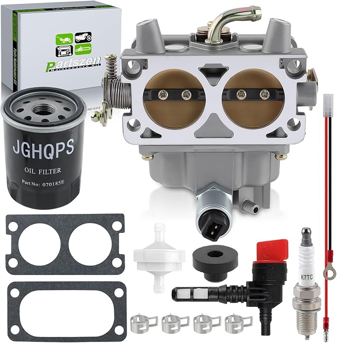 0K1588 RV Two-Barrel Generator Carburetor for 0F9035 0G4612 0K1588 + 90mm High Capacity Extended Duty Oil Filter 070185E for 0K06950SRV Generac