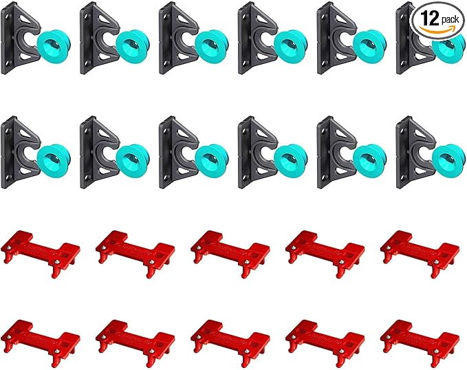 Button Fix Type 2 Bracket Marker Connecting 90 Degree Panels with New Upgraded Button (12 Sets + 10 Marker Guides)