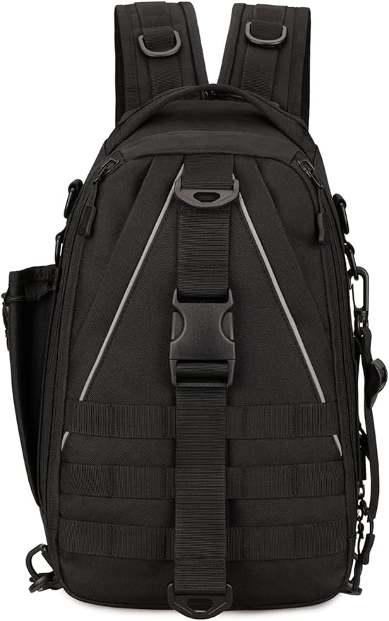 Tactical Daypack Molle Sling Bag for Men Chest Pack Molle Backpack Bug Out Bag
