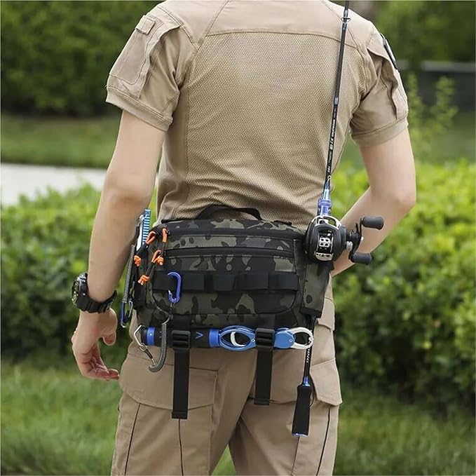 Fishing Chest Waist Bag Tactical Outdoor Travel Sports Fishing Lure Bags Hunting Camping Hiking Cycling Pack Multi-Purpose