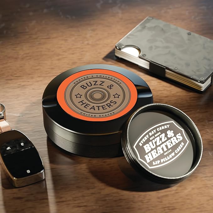 Buzz &amp Heaters Metal Container for Zyn | Metal Holder for Zyn |Metal Can for Zyn | Metal Container for Zyn Holder | Metal Pouch Cans for Zyn | Hunting Accesories | Hunter's Collective
