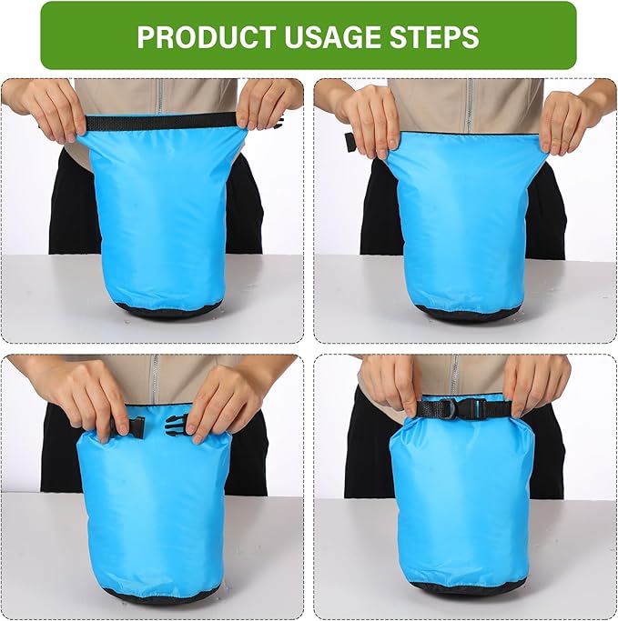 6 Pcs Waterproof Dry Bag Sack Lightweight Outdoor Dry Bags 35 L 20 L 15 L 10 L 5 L 3 L Waterproof Boat Bag for Kayaking Backpacking Hiking Camping Rafting(Fluorescent Color)