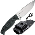 Ruike Camping Small Fixed Blade Knife with Sheath 360 Rotate 14c28n Tactical Full-tang Large Big Stainless SteelHunting Survival Bushcraft Top Hiking ToolMen EDC Outdoor Belt Hidden Horizontal Case