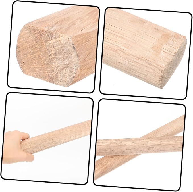 Mikikit 2Pcs Axe Handles Replacement Durable No Burrs Handle for Hatchet and Camping Axes Compatible with Axes Easy to Maintain Labor Saving Design