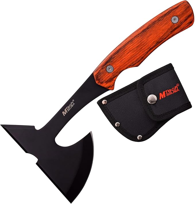 Generic Groomsmen Gifts-Set of 3 -Bulk Purchasing Discoount-Personalized Axes Custom Engraved Hatches for Wedding Party Favors Black Blade Brown handle MT-001