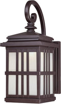Westinghouse 6400200 Traditional One-Light LED Outdoor Wall Light Sconce Oil Rubbed Bronze Finish Frosted Glass