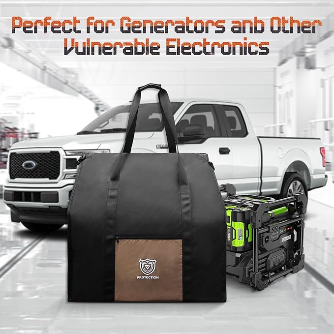 Faraday Bags 30“x24”x24“(283 Liters Capacity) for Large Generators &amp ElectronicsMilitary-Grade XXL EMF &amp RF Signal Shielding Cover for Computers TowersAnti-HackingPrivacy Protection (Waterp