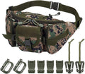 Tactical Fanny Pack Waist Bag Pack Sling Bag Range Bag Utility Hip Bag with Adjustable Strap for Outdoor Sports Jogging Walking Hiking Cycling (DW)