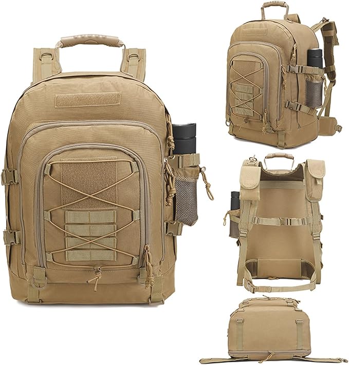 Large tactical military backpack Army Daypack - Assault Pack for Men Molle Backpacks Bug Out Bag 3 Day Pack (CP)