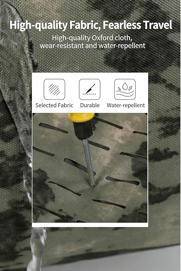 LINGYUE Tactical Backpack Waterproof Hiking Bagpack 30L Large Capacity Outdoor Daypack With MOLLE System For Camping Trekking Travel(B)
