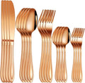 20-Piece Stainless Steel Flatware Set - 18/10 Rustproof Silverware for 4 (5-Piece Setting) | Dishwasher Safe Ergonomic Grip | Wedding &amp Household Cutlery Set in Gift Box