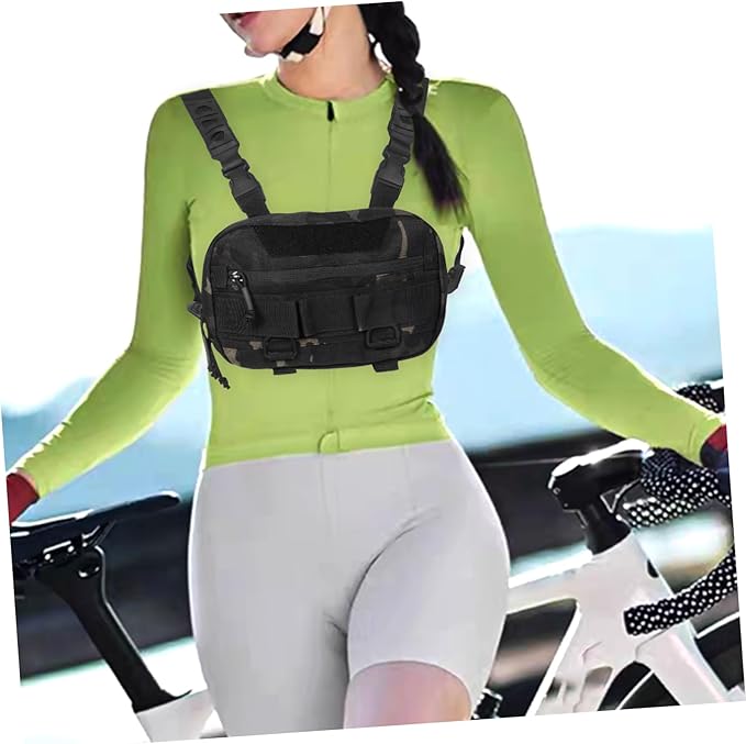 Versatile Chest Pack for Men Outdoor Pouch Camouflage Design for Hiking Running and Cycling Durable Construction for Use