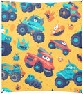 Hand Drawn Truck Car Pattern Cute Beach Canopy UPF50 Waterproof Sun Shelter Includes Sand Shovel Sandbags Stability Poles for Camping Picnics Backyard &amp Fishing