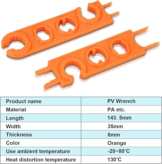 16 PCS 8AWG Solar Connectors with Spanners 8 Pair Solar Panel Connectors Male/Female (8AWG 8 Pairs)