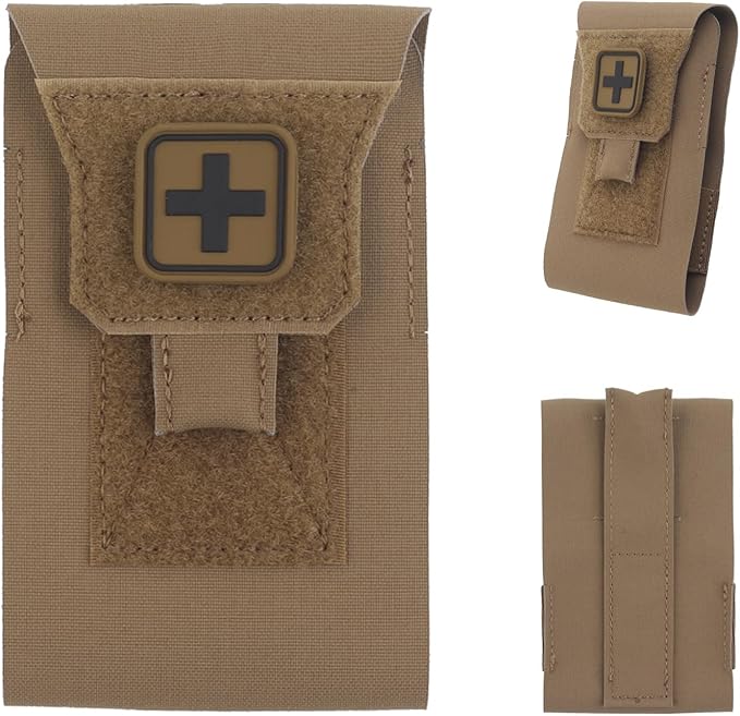 Compact Everyday Carry First Aid Pouch Tactical Pocket Organizer for Belt or Backpack Small Utility Storage Case