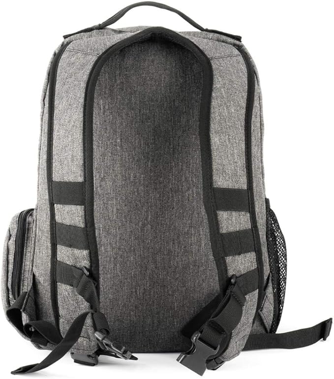 LA Police Gear LAPG Commuter Backpack Hydration Compatible Small Backpack - Heather Grey