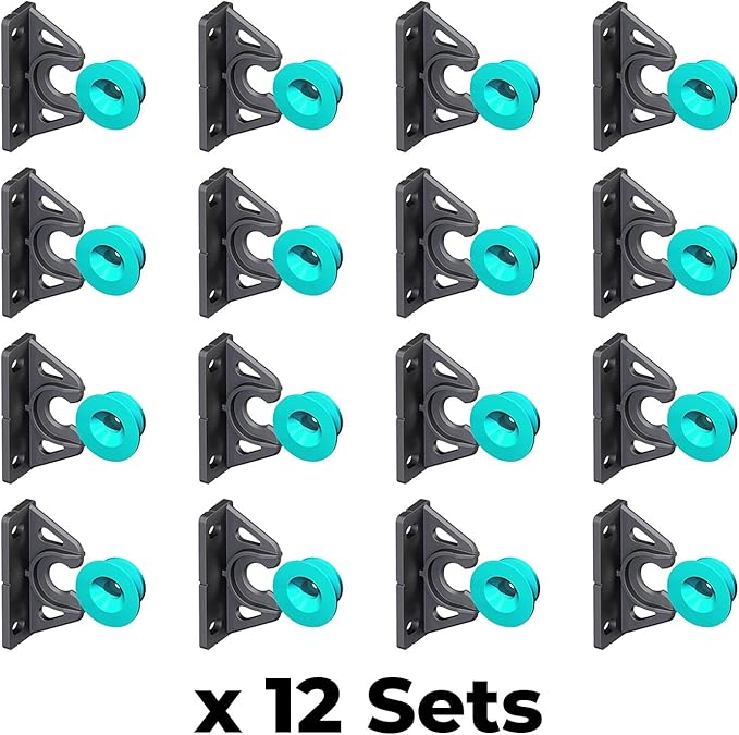 Button Fix Type 2 Bracket Marker Connecting 90 Degree Panels with New Upgraded Button (12 Sets)